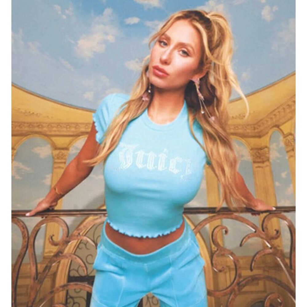 NWT Forever 21 x Juicy Couture Rhinestone Tee - LIMITED EDITION ASO ALIX EARLE